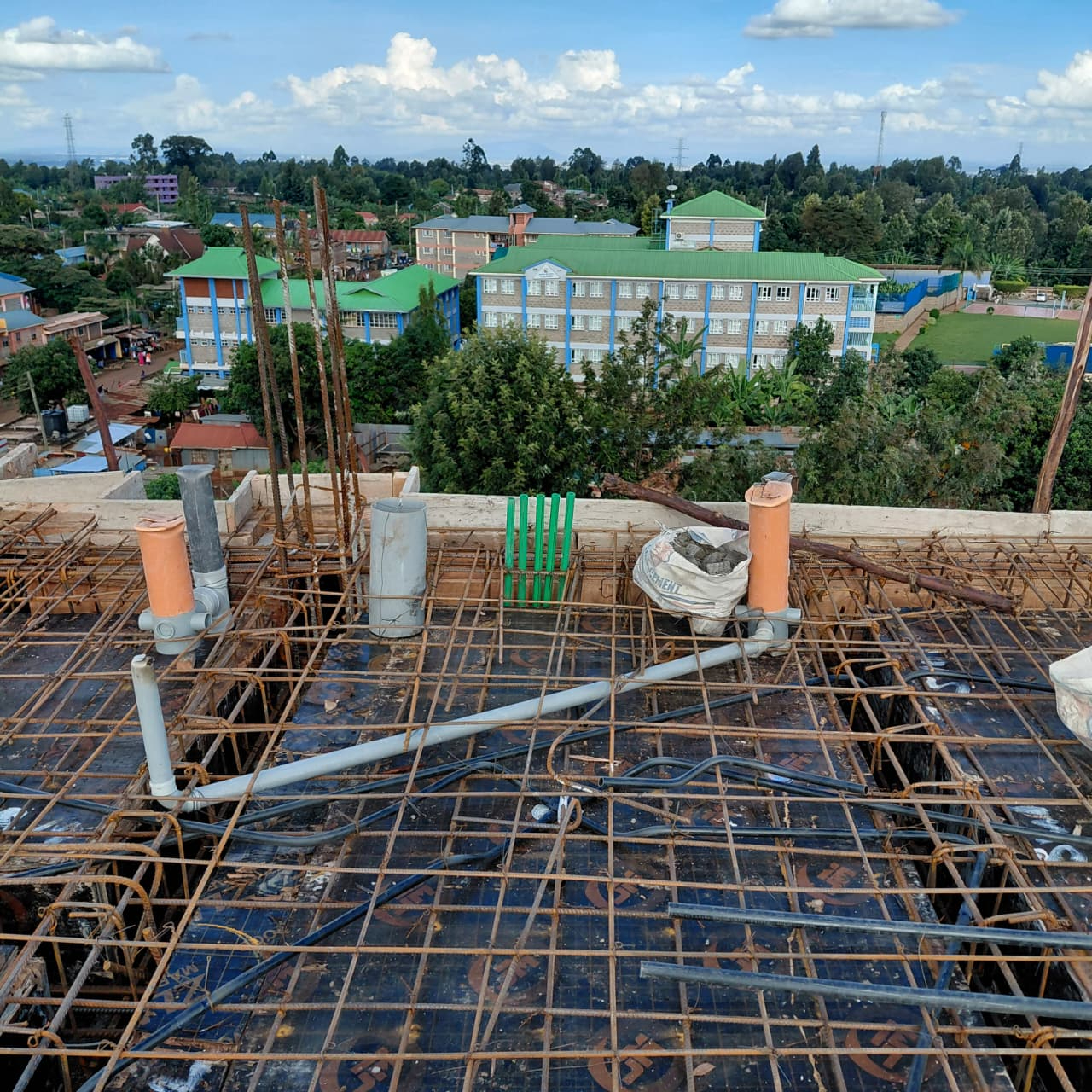 Copper pipe run, new build